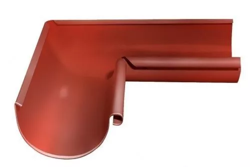 Угол желоба внутренний 90° Grand Line 125 мм RAL 8004 Терракота купить в краснодаре