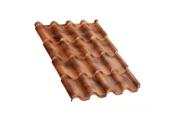 Металлочерепица Монтерроса-XL CLOUDY 0.5 мм Anticato Терракотовый – Купить оптом и в розницу