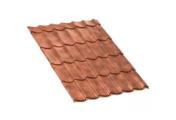Металлочерепица Ламонтерра-Х CLOUDY 0.5 мм Anticato Терракотовый – Купить оптом и в розницу