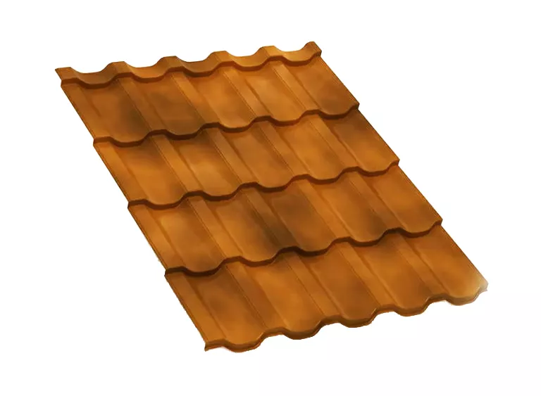 Металлочерепица Трамонтана-ML CLOUDY 0.5 мм Anticato Терракотовый купить в краснодаре