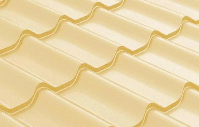 Металлочерепица Grand Line Классик (Classic) Полиэстер 0.45 RAL 1014 слоновая кость купить в краснодаре