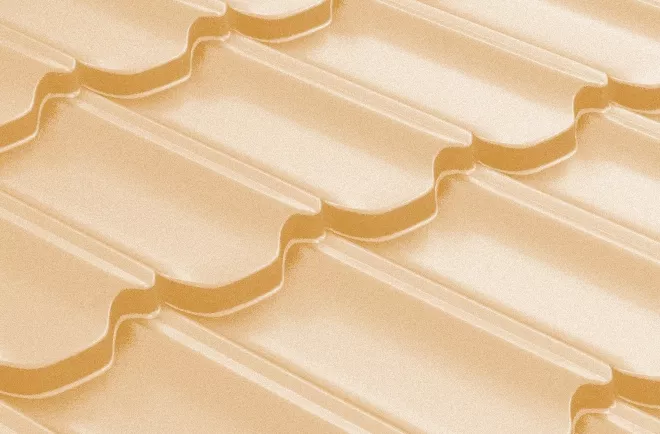 Металлочерепица Grand Line Квинта плюс 3D (Kvinta Plus 3D) 0,45 Полиэстер RAL 1014 слоновая кость купить в краснодаре