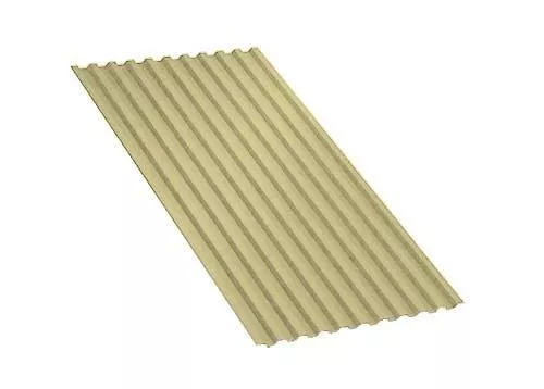 Профнастил С21 A Полиэстер 0,7 мм RAL 1014 Слоновая кость купить в краснодаре