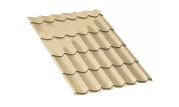 Металлочерепица Ламонтерра Полиэстер 0.45 мм RAL 1014 Слоновая кость. Цена: 509 руб. Артикул: mon1-1014