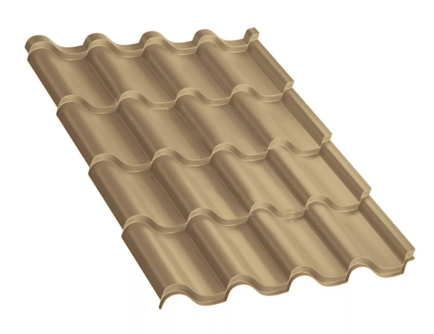 Металлочерепица Монтерроса-ML NormanMP 0.5 мм RAL 1014 Слоновая кость купить в краснодаре