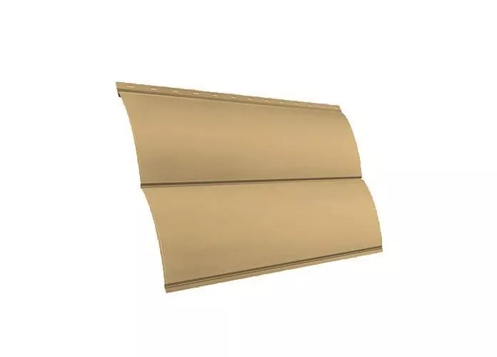 Металлический сайдинг Grand Line Блок-хаус Новый Drap 0,45 мм RAL 1014 Cлоновая кость купить в краснодаре