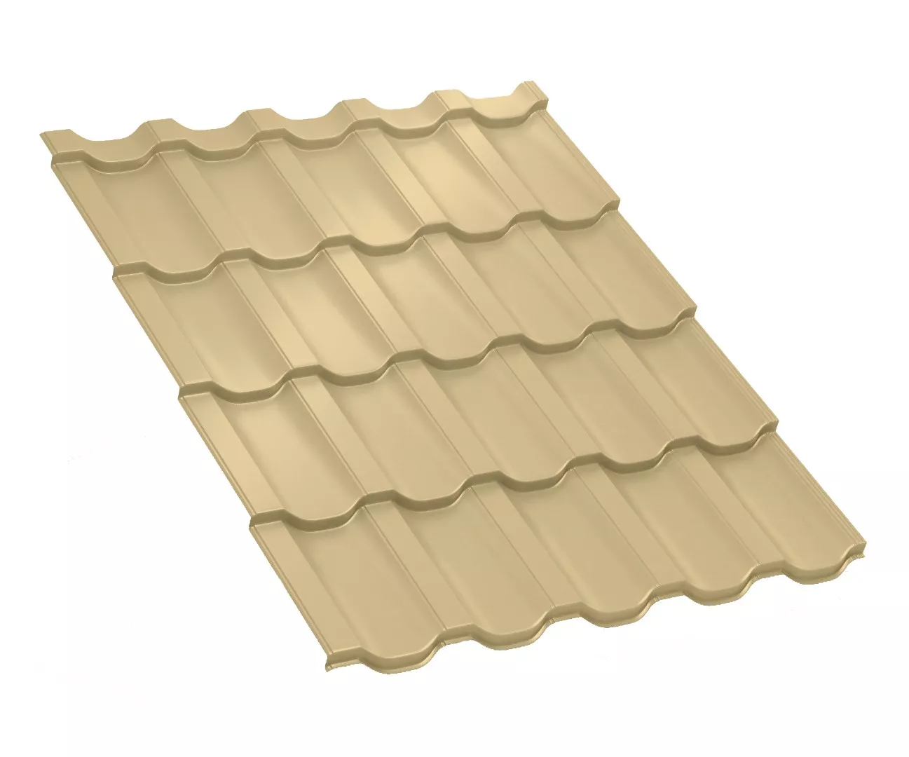 Металлочерепица Трамонтана-S NormanMP 0.5 мм RAL 1014 Слоновая кость купить в краснодаре