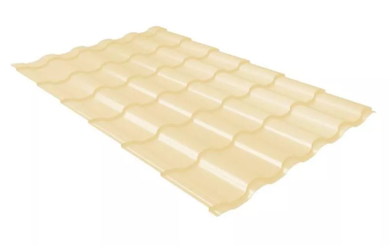 Металлочерепица Grand Line Кредо (Kredo) 0.45 Полиэстер RAL 1014 cлоновая кость купить в краснодаре
