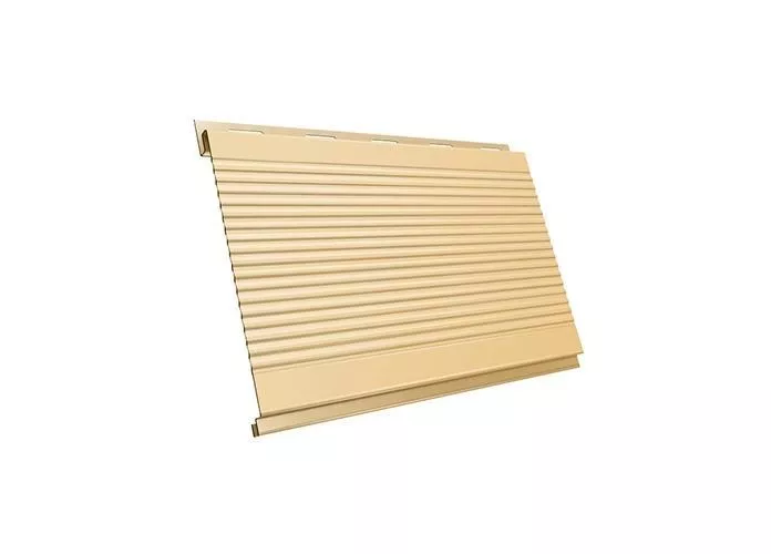 Металлический сайдинг Grand Line Вертикаль Гофр PE 0,45 мм RAL 1014 Cлоновая кость купить в краснодаре