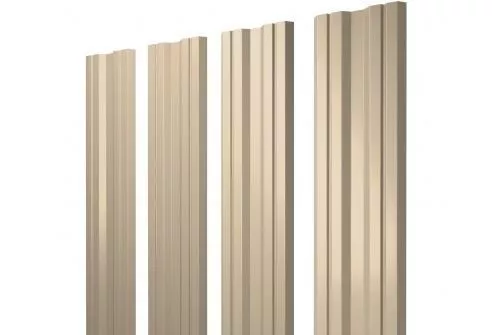 Штакетник Grand Line Twin 0,45 PE RAL 1015 Светлая слоновая кость купить в краснодаре