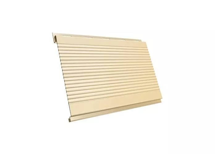 Металлический сайдинг Grand Line Вертикаль Гофр PE 0,45 мм RAL 1015 Cветлая слоновая кость купить в краснодаре