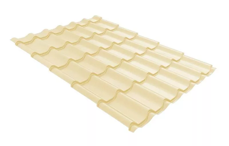 Металлочерепица GL Классик (Classic) 0.5 Satin RAL 1015 светлая слоновая кость купить в краснодаре