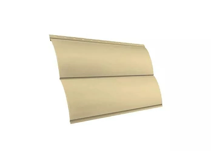 Металлический сайдинг Grand Line Блок-хаус Новый PE 0,45 мм RAL 1015 Cветлая слоновая кость купить в краснодаре