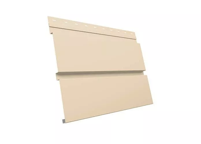 Металлический сайдинг Grand Line Квадро Брус PE 0,45 мм RAL 1015 Светлая слоновая кость купить в краснодаре