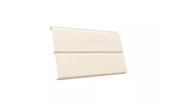 Металлический сайдинг Grand Line ЭкоБрус 3D PE 0,45 мм RAL 1015 Светлая слоновая кость. Артикул: GrandLine-MS1289