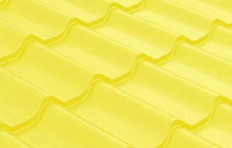 Металлочерепица Grand Line Классик (Classic) Полиэстер 0.45 RAL 1018 цинково-желтый купить в краснодаре