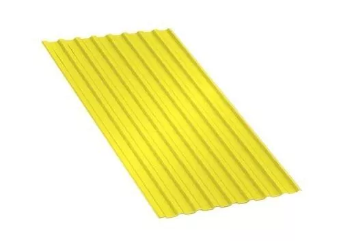 Профнастил МП20 R Полиэстер 0,45 мм RAL 1018 Цинково-желтый купить в краснодаре