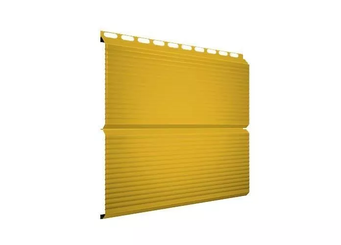 Металлический сайдинг Grand Line ЭкоБрус Гофр PE 0,45 мм RAL 1018 Цинково-желтый купить в краснодаре