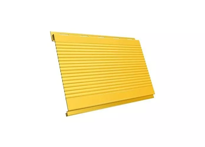 Металлический сайдинг Grand Line Вертикаль Гофр PE 0,45 мм RAL 1018 Цинково-желтый купить в краснодаре