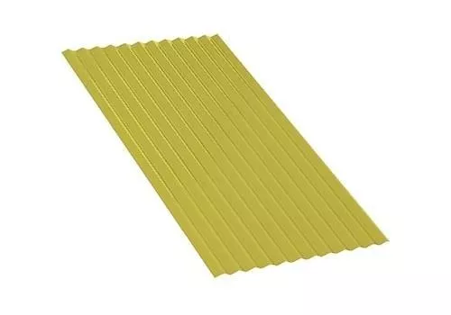 Профнастил МП18 A Полиэстер 0,45 мм RAL 1018 Цинково-желтый купить в краснодаре