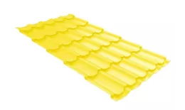 Металлочерепица Grand Line Квинта плюс 3D (Kvinta Plus 3D) 0,45 Полиэстер RAL 1018 цинково-желтый. Цена: 697 руб. Артикул: GrandLineM53-10183d