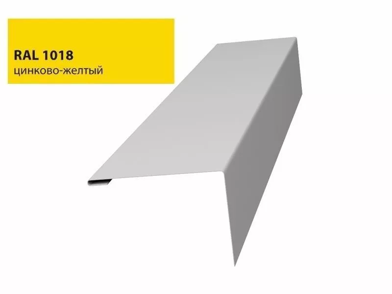 Нащельник (для калиток и ворот) 25х35 жалюзи Milan, Tokyo 0,45 PE с пленкой RAL 1018 (L1,68) GL купить в краснодаре