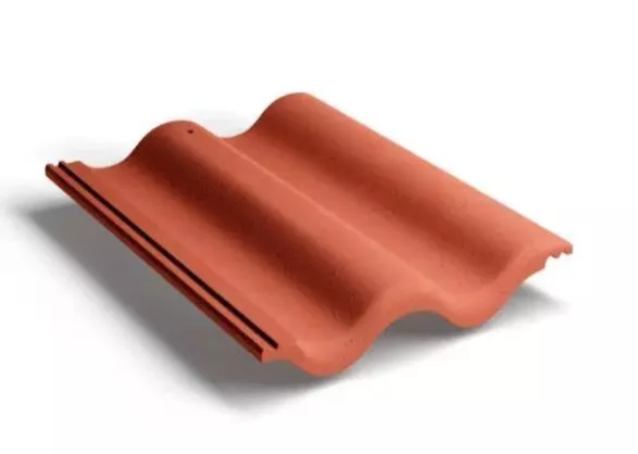 Рядовая черепица Kriastak. Цементно-песчаная. Lite. Красный неокрашенный купить в краснодаре