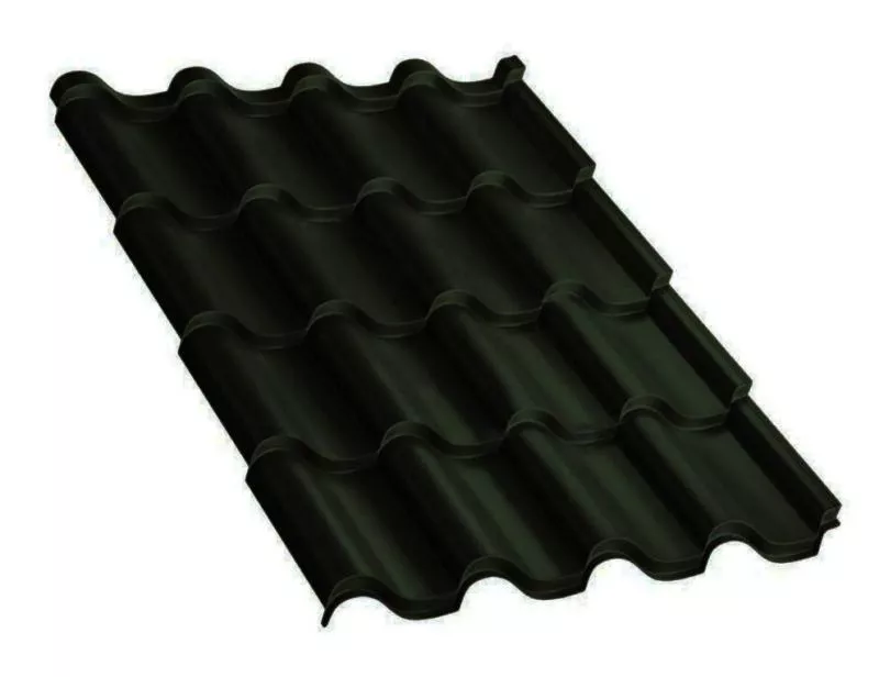 Металлочерепица Монтерроса-XL PURMAN 0,5 мм RAL 7024 Мокрый асфальт купить в краснодаре