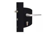 Замок LAKQ 4040 U2L корпус металлический, с ручками из алюминия, черный RAL 9005 GL – Купить оптом и в розницу