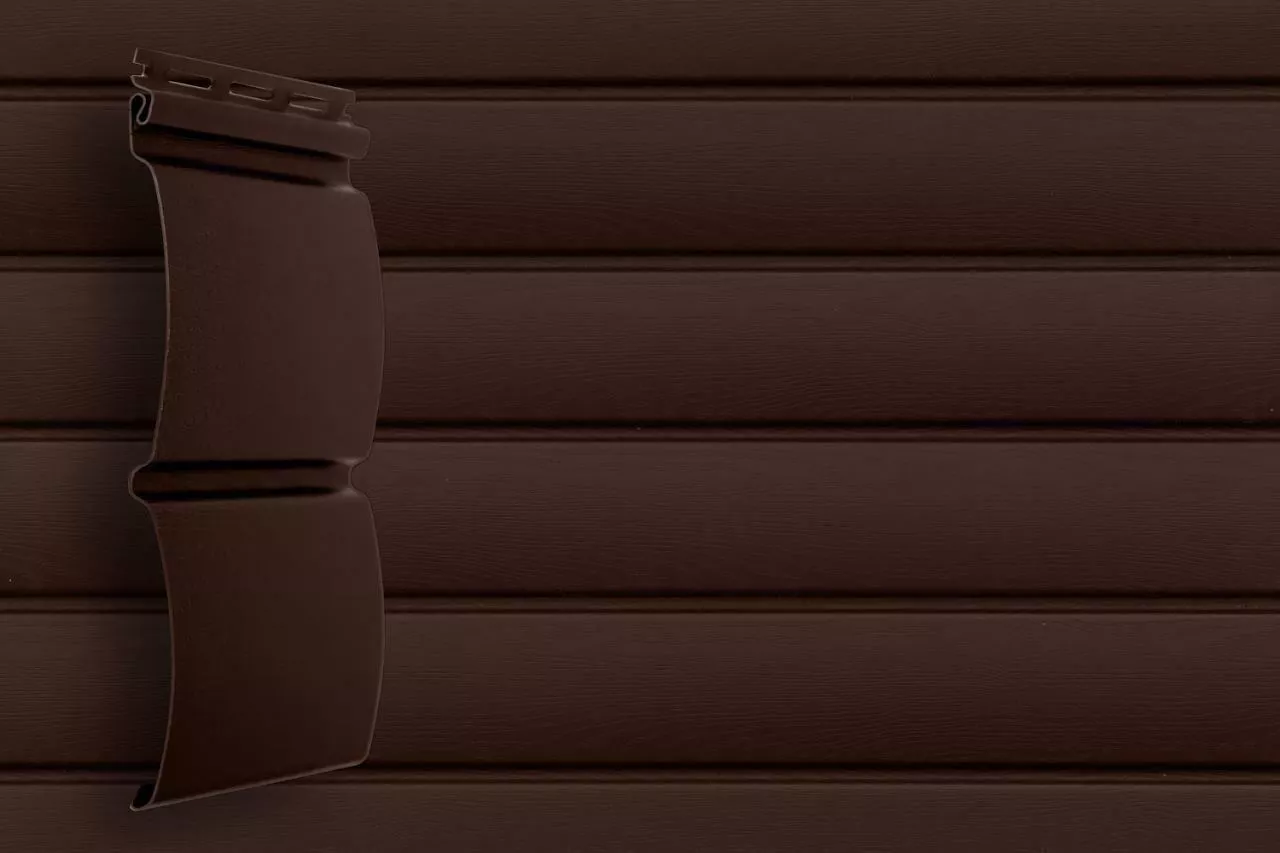 Виниловый сайдинг Дуб темный Grand Line Блок-хаус D4.8 Acryl купить в краснодаре