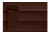 Акриловый сайдинг Grand Line Natural-брус Acryl Темный дуб – Купить оптом и в розницу