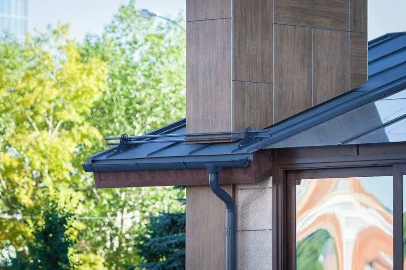 Двойной стоячий фальц Grand Line Rooftop Matte Стальной Бархат 0.5 мм RAL 7016 Антрацитово-серый купить в краснодаре