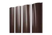 Штакетник Прямоугольный с прямым резом 0,5 Drap TX RAL 8017 шоколад – Купить оптом и в розницу