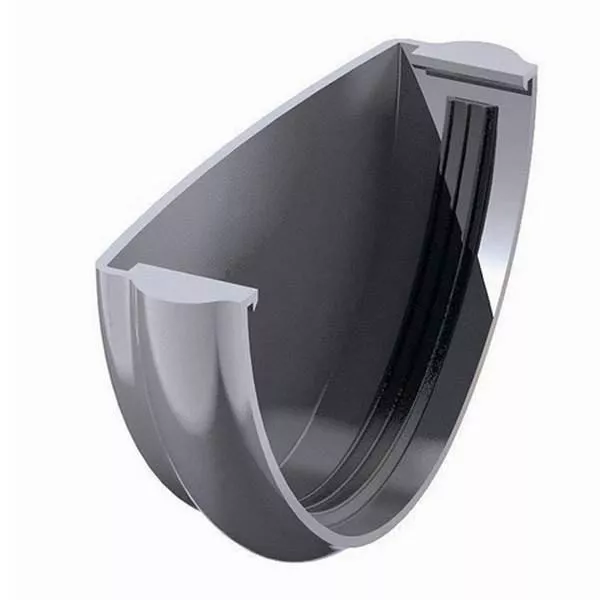 Заглушка желоба ТЕХНОНИКОЛЬ Verat ПВХ 125х82 10шт. Серый купить в краснодаре