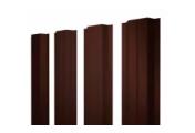 Штакетник Grand Line П -образный В 0,45 PE RR 32 Темно-коричневый – Купить оптом и в розницу
