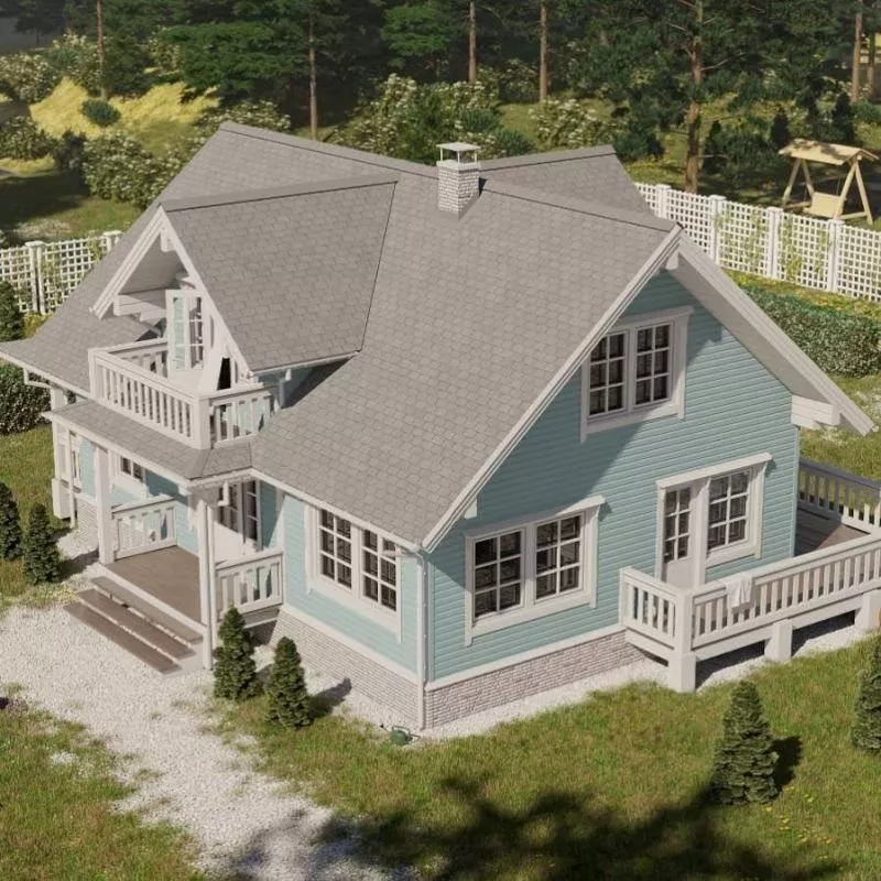 Сайдинг виниловый Docke STANDARD Корабельный брус D4.5D Голубика купить в краснодаре