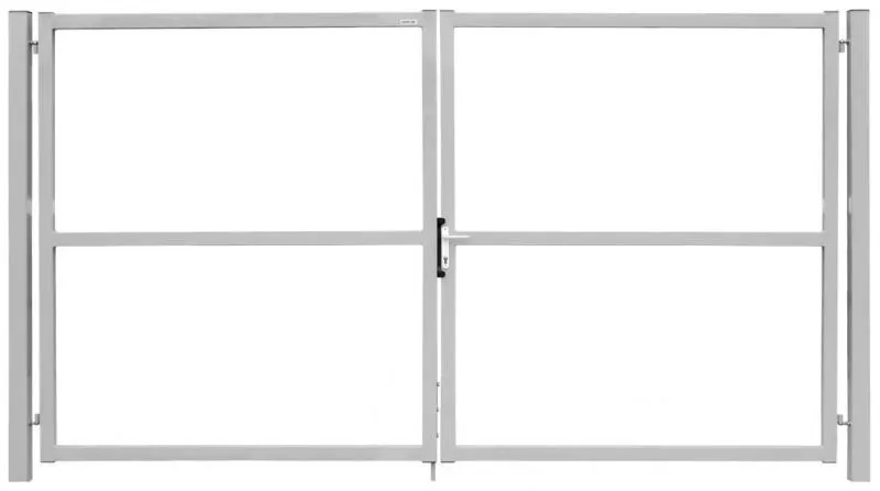 Ворота Colority Zinc Lock 2,0х3,5 RAL 7040 GL купить в краснодаре