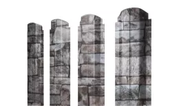 Штакетник Grand Line П-образный А фигурный 0,45 Print Elite Fine Stone Камень. Цена: 155 руб. Артикул: Pobr_Krug_31