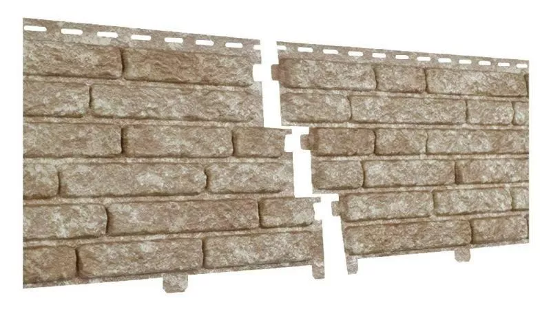 Фасадные панели Ю-Пласт Стоун Хаус Кварцит Коричневый купить в краснодаре