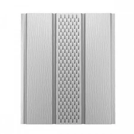 СОФИТ aquAsystem с центральной перфорацией сталь PE 0.45 Zn 275 (2400х303) RR 20 Мраморно-белый купить в краснодаре