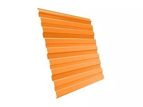 Профнастил Grand Line С10 A Полиэстер 0,45 мм RAL 2004 Оранжевый купить в краснодаре