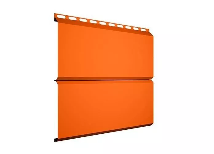 Металлический сайдинг Grand Line ЭкоБрус PE 0,45 мм RAL 2004 Оранжевый купить в краснодаре