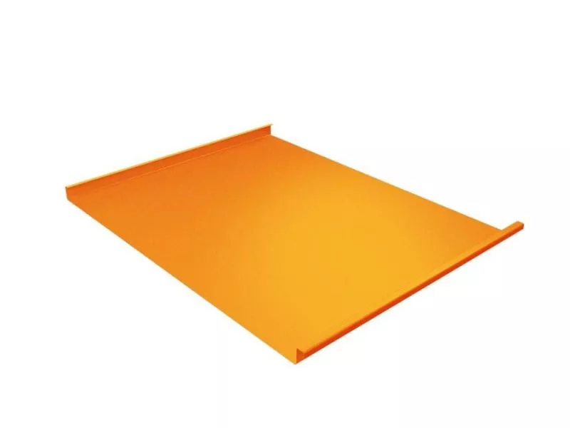 Двойной стоячий фальц Grand Line Полиэстер 0.7 мм RAL 2004 Оранжевый купить в краснодаре