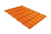 Металлочерепица Grand Line Модерн (Modern) 0,45 Полиэстер RAL 2004 оранжевый – Купить оптом и в розницу