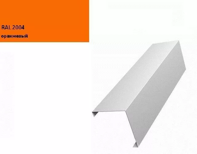 Декоративная накладка на столб угловая жалюзи Milan,Tokyo 0,45 PE с пленкой RAL 2004 оранжевый GL купить в краснодаре