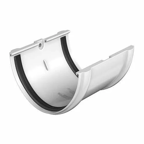 Соединитель желоба ТЕХНОНИКОЛЬ Verat ПВХ 125х82 Белый купить в краснодаре