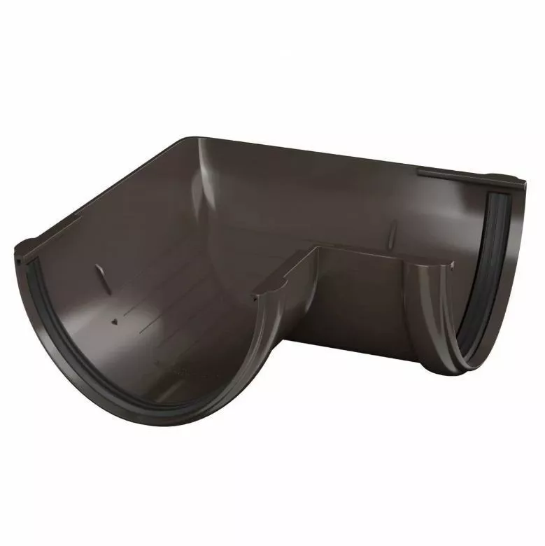 Угол желоба ТЕХНОНИКОЛЬ Verat 90° Темно-Коричневый купить в краснодаре