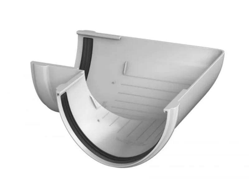 Угол желоба ТЕХНОНИКОЛЬ Verat 90° Белый купить в краснодаре