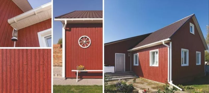 Фасадные (цокольные) панели Ю-Пласт HOKLA Color. Брусника купить в краснодаре