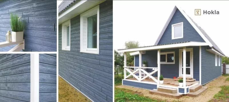 Фасадные (цокольные) панели Ю-Пласт HOKLA Color. Голубика купить в краснодаре